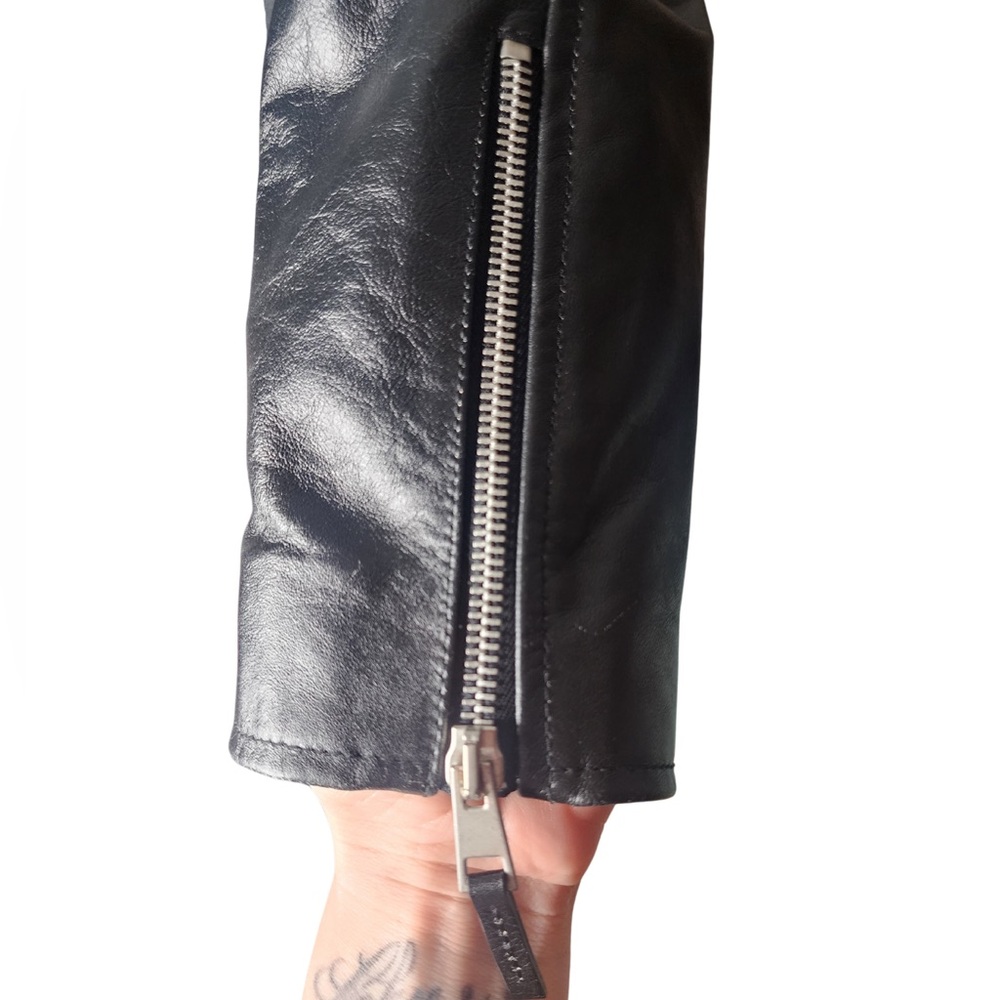 🔴NEW! AG REESE MOTO LEATHER JACKET SZ SMALL - Picture 12 of 16
